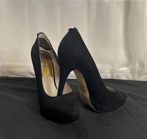 platform stilettos michael kors|Michael Kors suede heels.